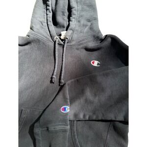 Champion Reverse Weave Hoodie Black Small